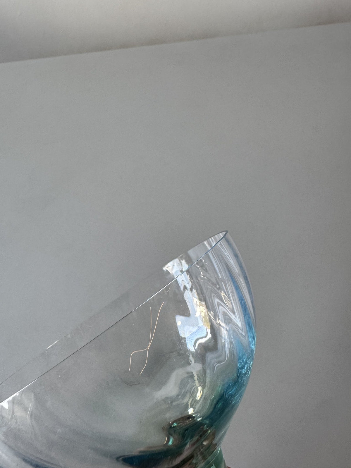 Champagneskåle med blåt skær, sæt af 2