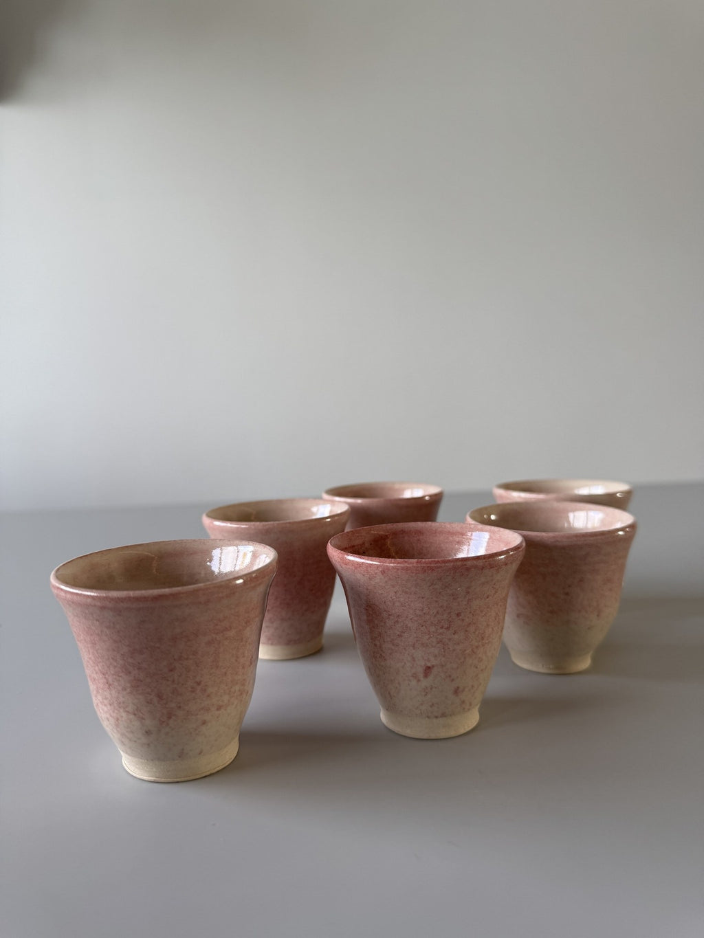 Rosa kopper, sæt af 6