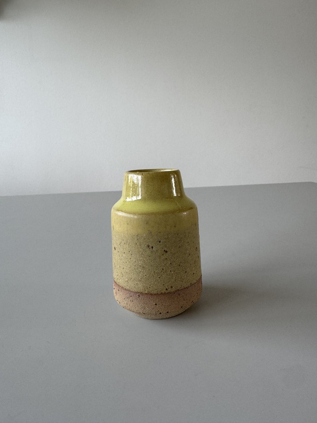 Lille gul/grøn vase