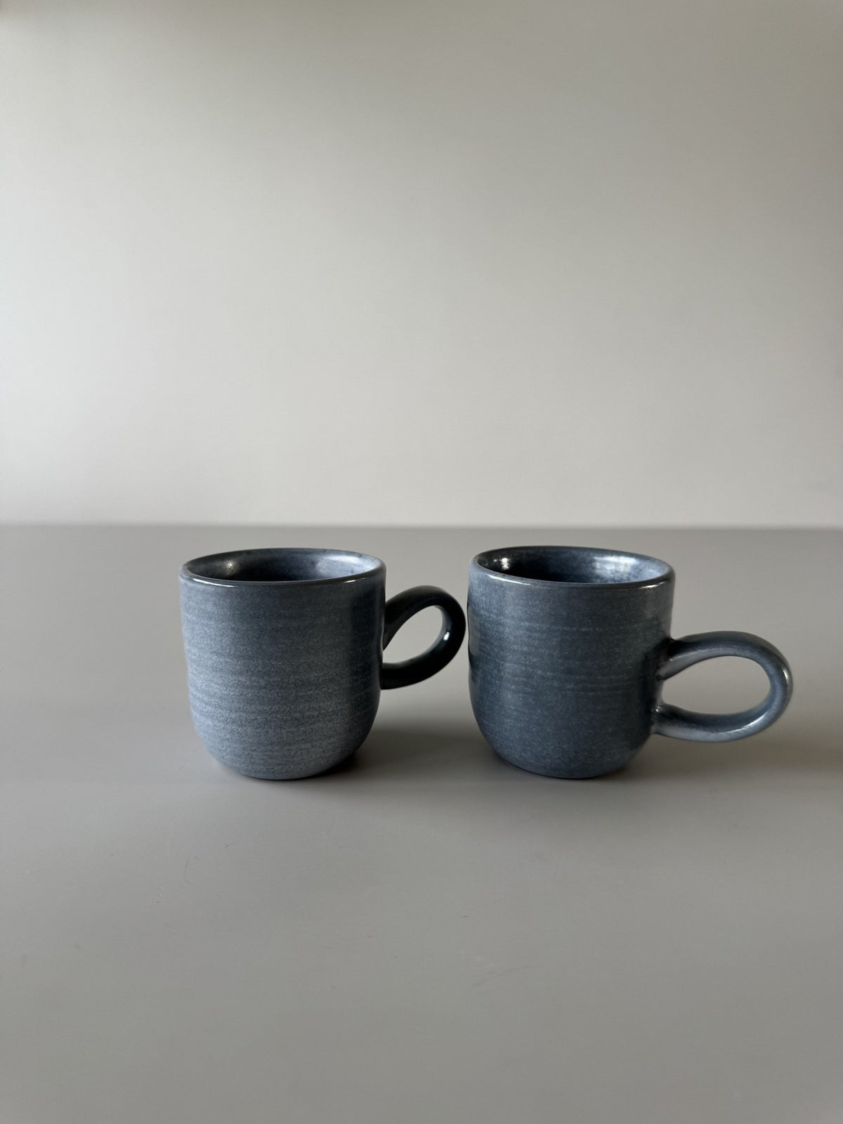 Grå espressokopper, sæt af 2