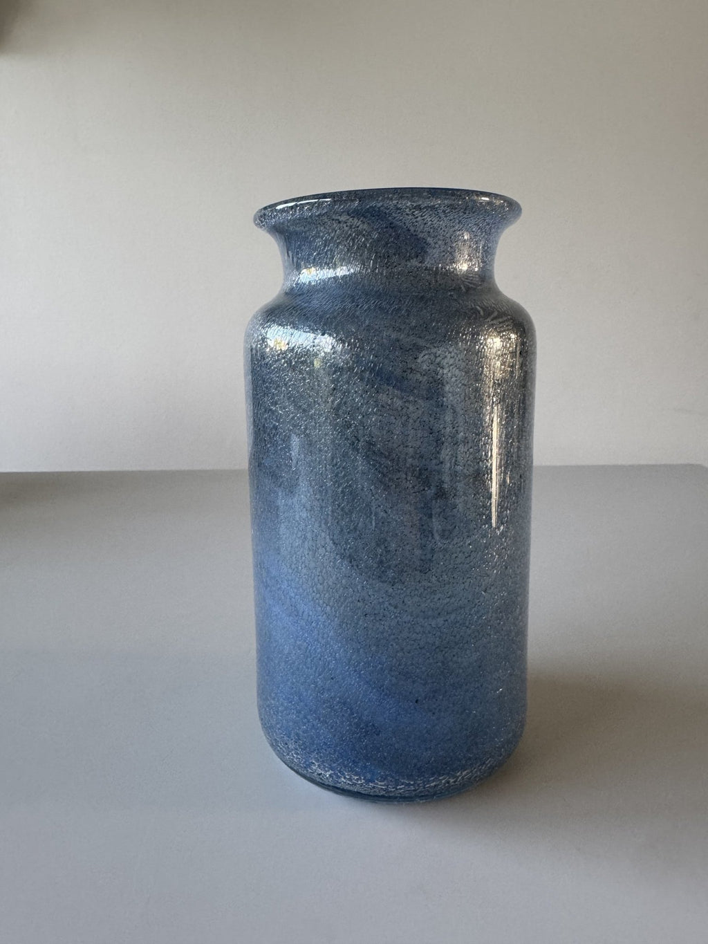 Stor cylinderformet glasvase – billede 3 af 8