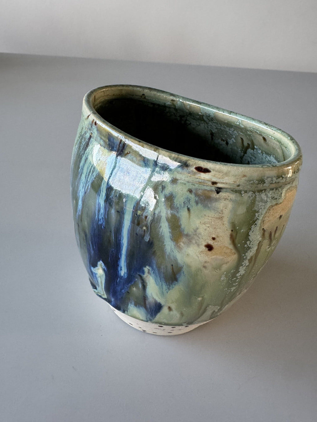 Grøn vase – billede 5 af 8
