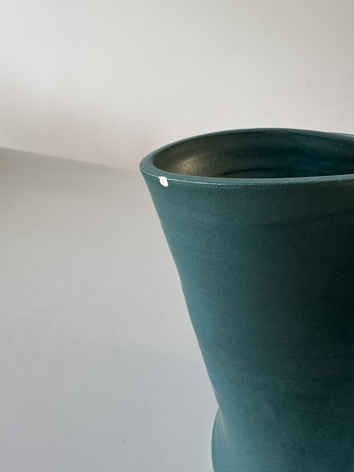 Petroleumsblå vase – billede 7 af 7