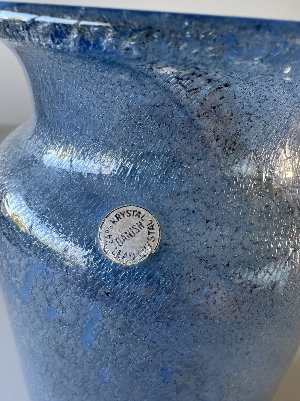 Stor cylinderformet glasvase – billede 8 af 8