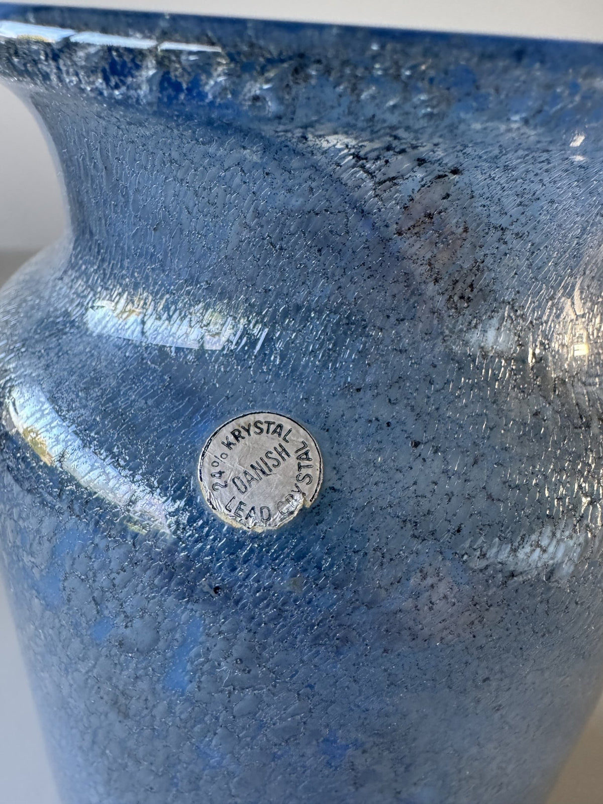 Stor cylinderformet glasvase – billede 8 af 8