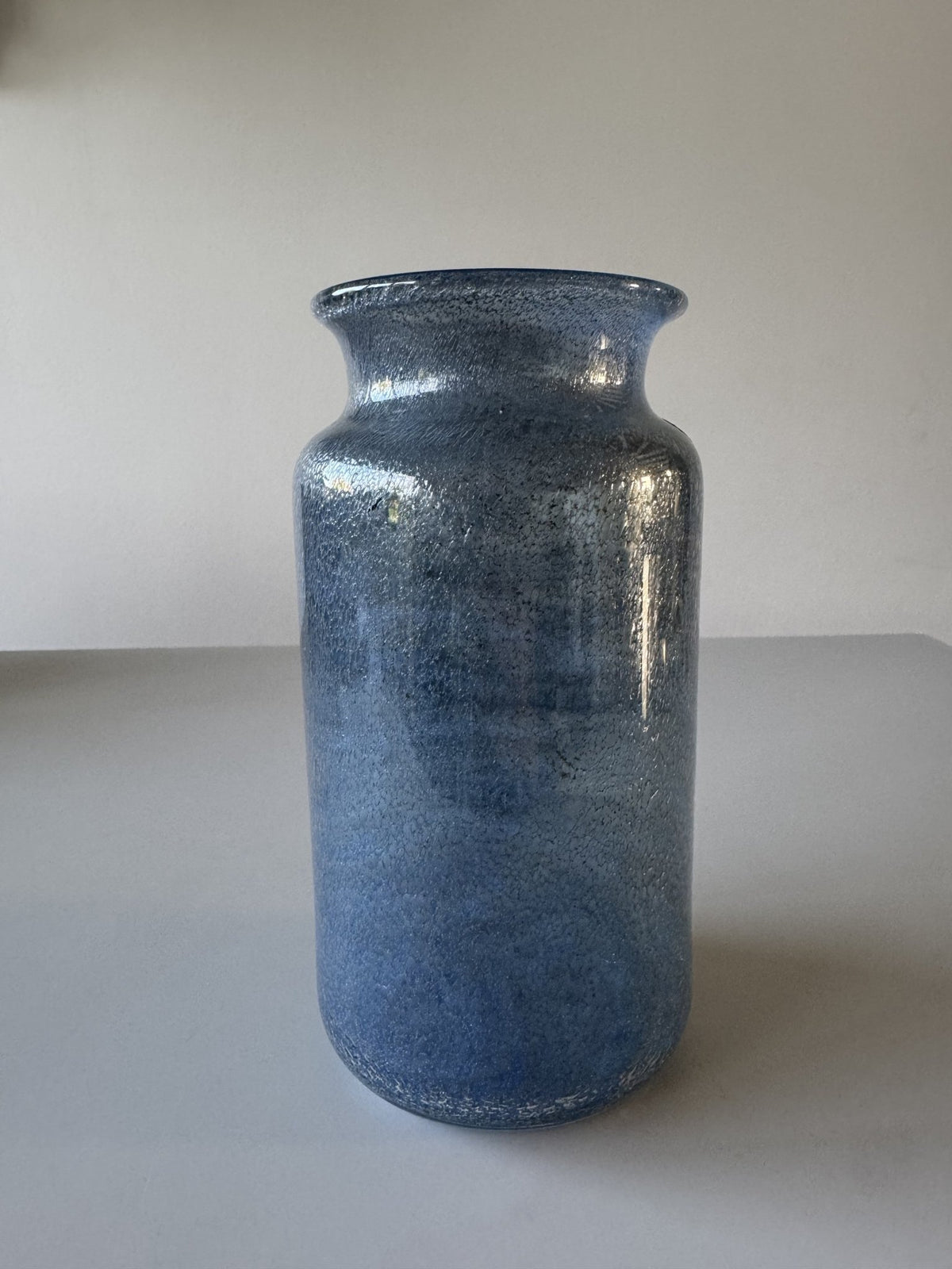 Stor cylinderformet glasvase – billede 4 af 8