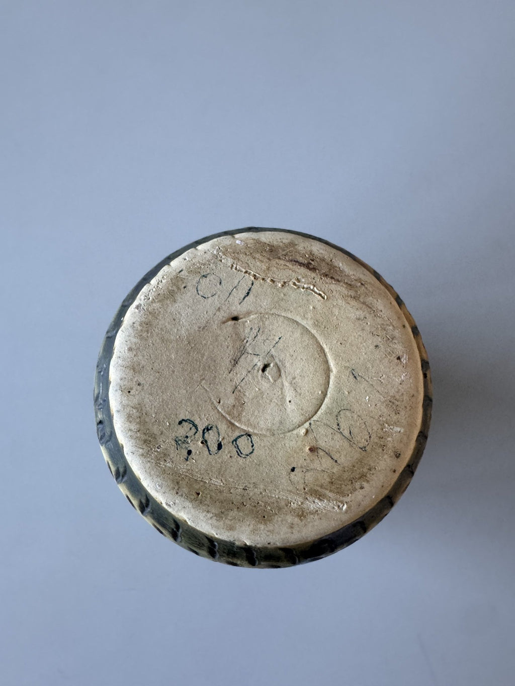 Lille cylinder retro vase med mønster – billede 6 af 6