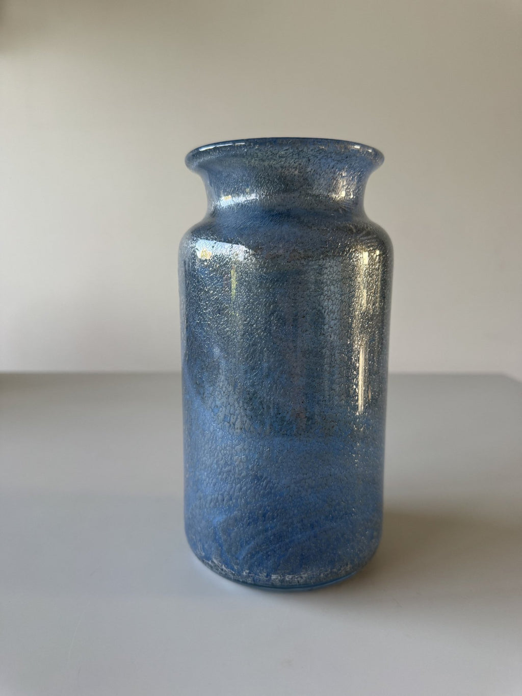 Stor cylinderformet glasvase – billede 2 af 8