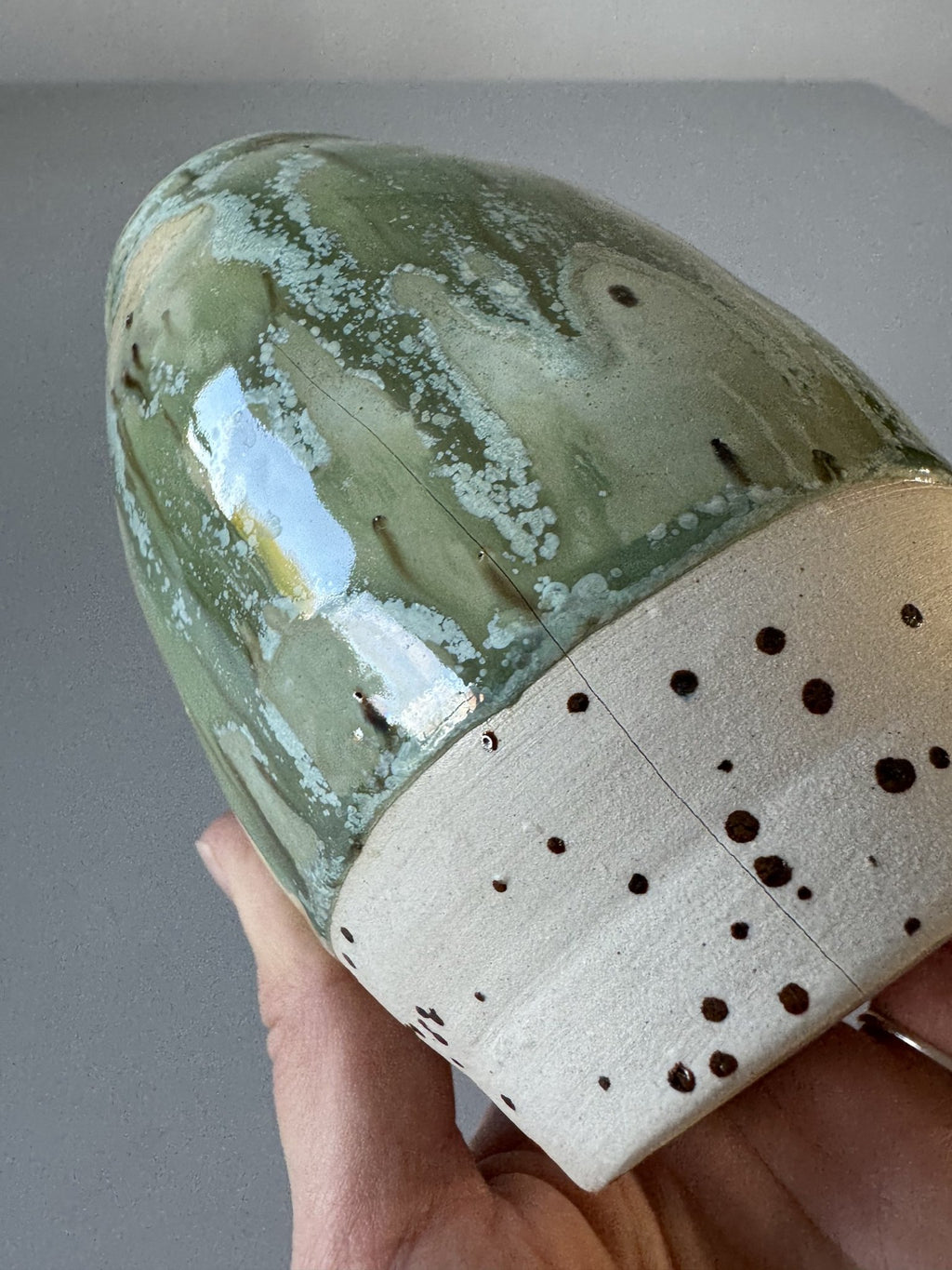 Grøn vase – billede 8 af 8