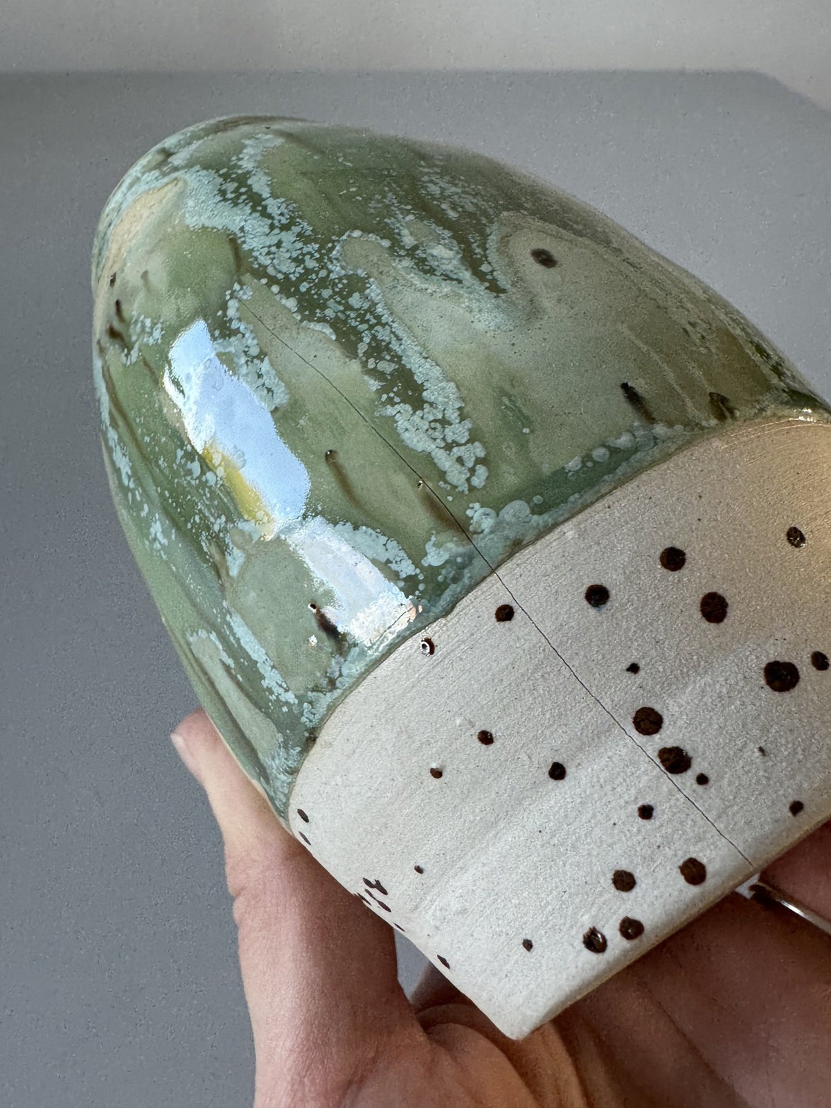 Grøn vase – billede 8 af 8